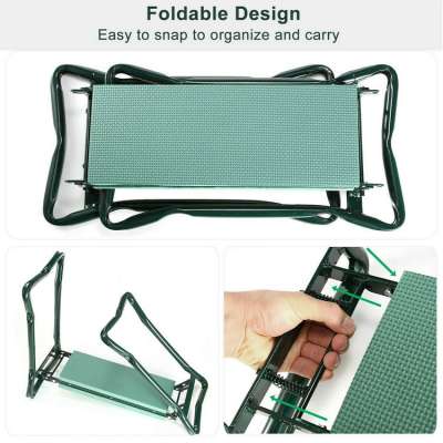 Qingdao Folding Handy Garden Kneeler and  Seat with Garden kneeling pad