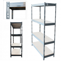 Heavy Duty Boltless Industrial Storage 4 Tier Steel Shelf Shelving Unit