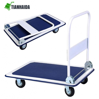 300KG  Platform Cart Dolly Folding Foldable Moving Warehouse Push Hand Truck New