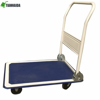 Convenient Platform Folding Foldable Moving Warehouse Push Hand Truck for sale